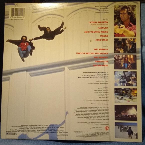 Lethal Weapon Soundtrack Goldstamp Promo w/Lethal Weapon 2 infopost RARE!! - Picture 2 of 8